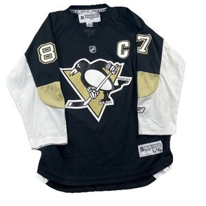 Reebok Kids Crosby Black and Gold Hockey Jersey